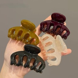 Uoocg Set of 4 Women's Medium Hair Clips 7 cm Hair Clips for Women Girls Medium Thick Thin Hair