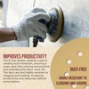 ProductionShop Premium 120 Grit 5" Gold Sanding Discs, 8-Hole Pattern,
