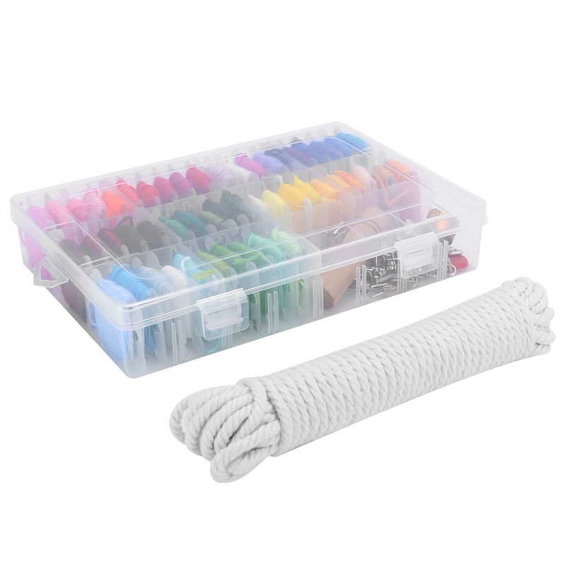 Embroidery Thread Organizer Storage Box Embroidery String for Bracelets Stitch