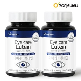 Roniwell [로니웰] 아이케어 루테인 90캡슐 x 2개 (총 6개월분) [Loniwell] Eye Care Lutein 90 Capsules x 2 Packs (Total 6-Month Supply)