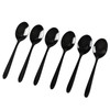 Vababa 16-Piece Black Stainless Steel Teaspoon