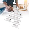 Measuring Rolling Ruler, 5 Pieces 6 Inch 12 Inch Clear