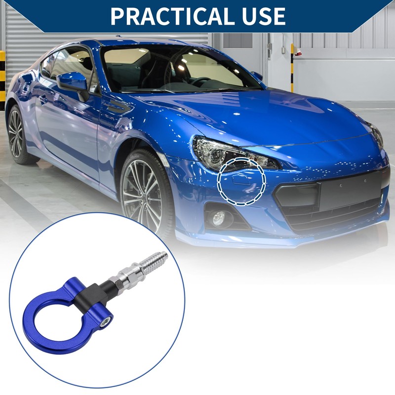 Hihaha Tow Hook/Universal Car Front Bumper Towing Hook/Durable Metal Rotary