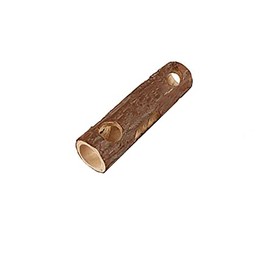 Tubos de túnel natural para hámster o pájaros molar juguetes (madera, 4.7 x 2.2 pulgadas)