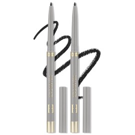 Jutqut 2PCS Black Gel Eyeliner Pencil, Waterproof & Smudge Proof Gel Eyeliner, Colorful Eyeliner Gel Pen, Soft and Smooth Texture, Hypoallergenic Eye Liner Pen Makeup for Women