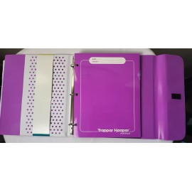 Mead Trapper Keeper Binder Outrun Sunset 1" Round 2 Folders NWT