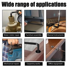 Plstod Pack of 40 M6 x 16 screws, flat head screws, hex screws, black screws, pan head screws, hexagon socket stainless steel, full thread, black oxide with hex key