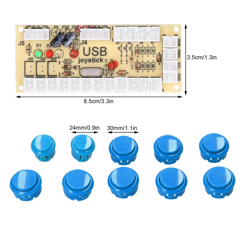 QM070901 Arcade Game Joystick Kits Zero Delay Arcade Game DIY