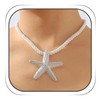 YUEXNKO Boho Starfish Necklace, Charm Necklace for Women, Shell Necklace,