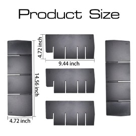 SENSHINE Center Console Organizer Divider for Ford F150 2021 2022 2023 2024 2025 Accessories Insert Armrest Interlock Secondary Storage Tray Box ABS Material