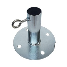 Professional EZ Travel Collection Adjustable Foot Pad for Canopy Pole (Galvanized Steel) (FITS 1-5/8" Pole)