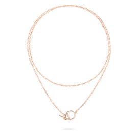 Liebeskind Berlin Necklace 70 cm with Stainless Steel T-Bar Clasp, stainless steel, No gemstone.