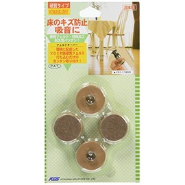 北川工業 キタリア フローリング キズ防止用品 フェルトキーパー 丸型 FK-28 φ28mm 4個入