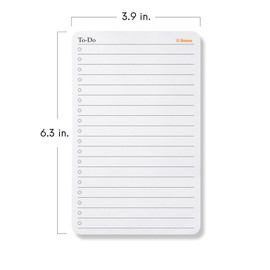 Notsu To Do List Small Desk Notepad 2 Pack | Minimalist To-Do Checklist Task Memo Note Pads with Premium Thick Paper, 3.9" x 6.3"