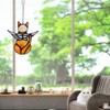 Angel Cat Memorial Ornament, Acrylic Window Hanging Decoration for Cat