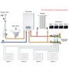 Intelligent Thermostat with LCD Touch Screen Temperature Controller for Home