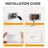 CLOUDY BAY Dimmable Upgraded 3 Color 120V LED Indoor Outdoor
