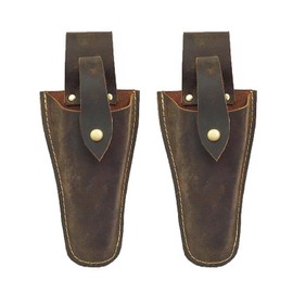 2-Piece Scissor Leather Case, Pruning Shear Cover, Snap Tool Leather Case, Classic Pu Leather Shear Cover, Trimming Tool Shear, Pruning Shear Matching