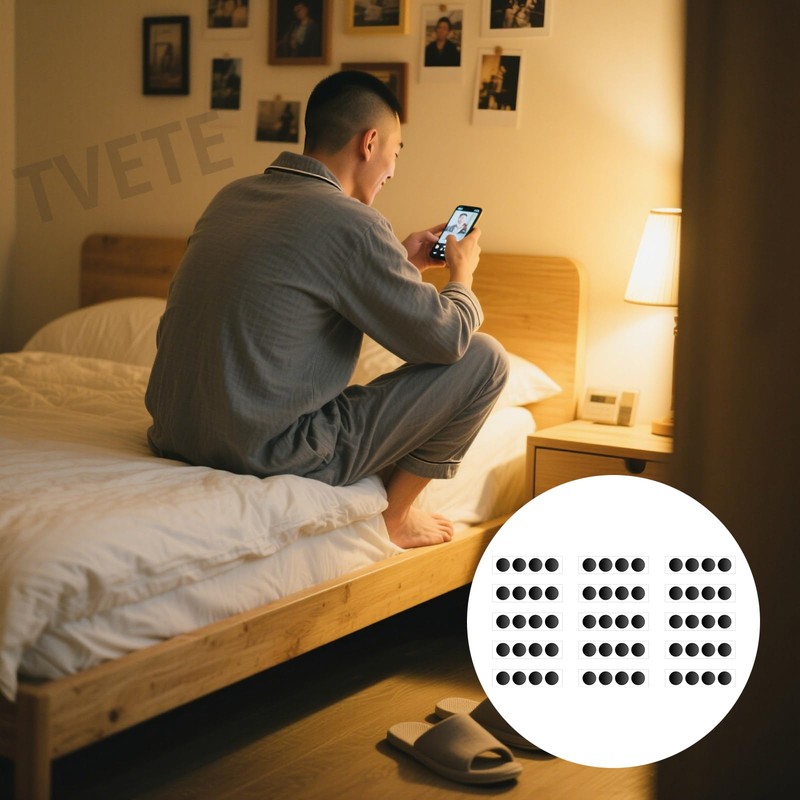 TVETE Multi-Hitting Machine, Smartphone Auto-Clicker Stickers, Set of 60, Diameter