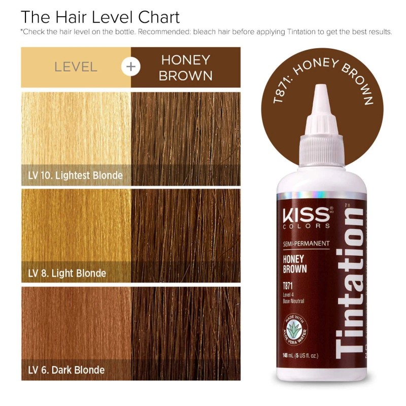 Red By Kiss Tintation Semi Permanent Hair Color Honey Brown