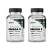 GINSPIRE NUTRITION El mejor suplemento vegano Omega 3  120 cpsulas paquete de 2  Algas veganas Omega 3 alternativa  Alternativa al aceite de pescado  