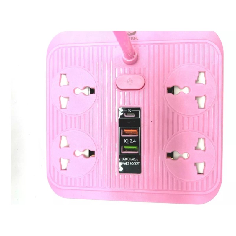 ArgenMex Lámpara De Escritorio Led Niñas Con 4 Salidas/tomas Y