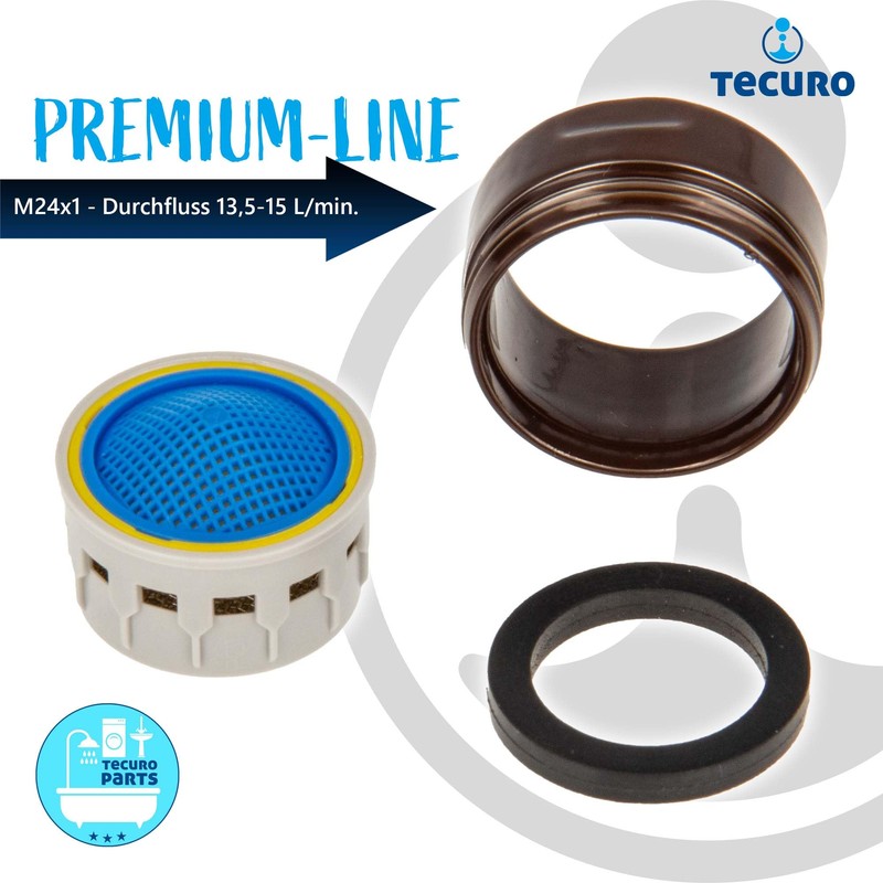 Tecuro Tap Aerator & Regulator Tap Aerator M24X1 AG Mocca
