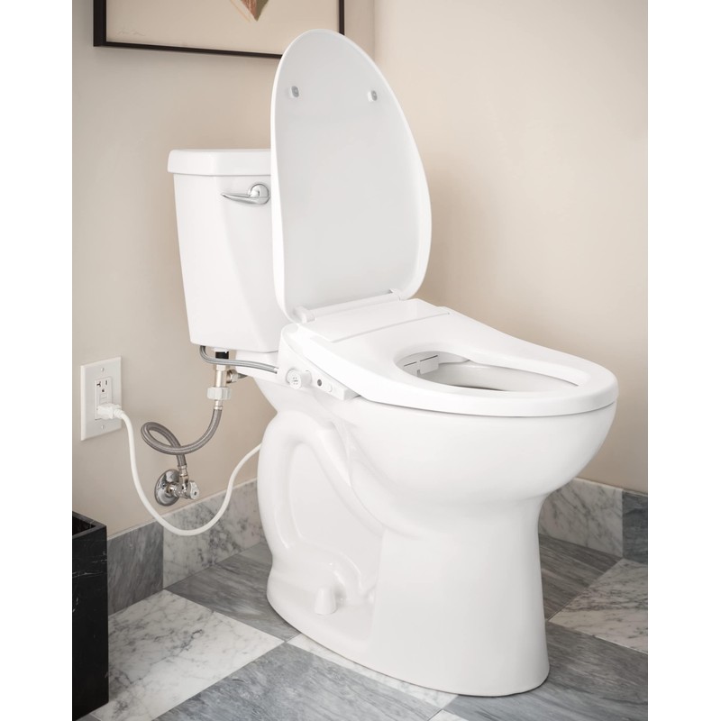 Moen Moen White 2-Series Standard Non-Electronic Bidet Seat for Elongated