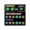 Fiesta Neon Led Luz Con 18 Anillos 6pulseras Neon Giratorias