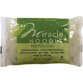 Miracle Noodle Fettuccini, Shirataki Pasta 7 oz (Pack of 12)