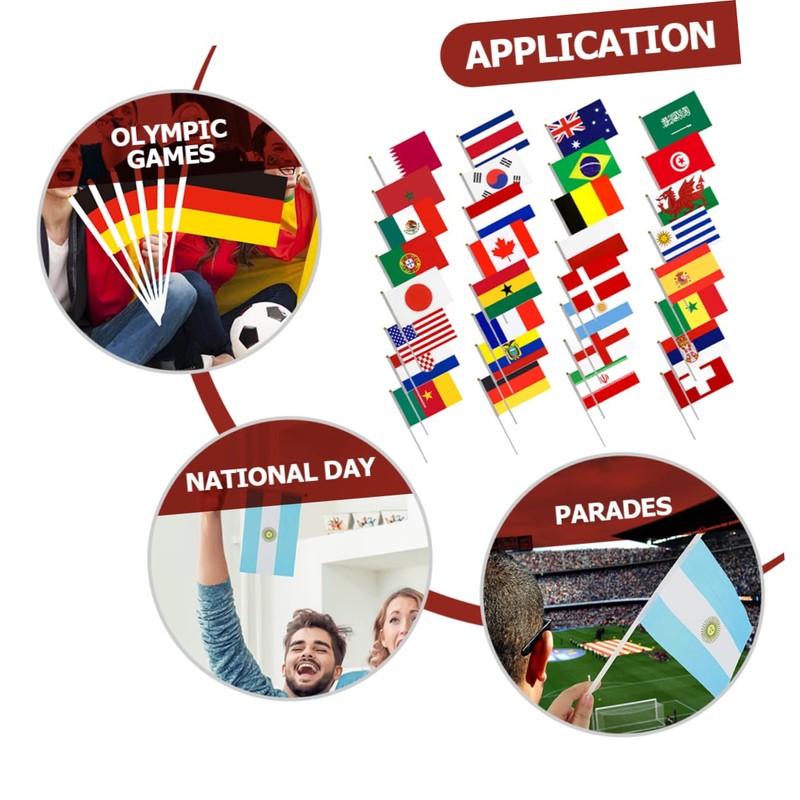 Kisangel Handheld Flags England Country Flag Small Flags Patriotic Flags