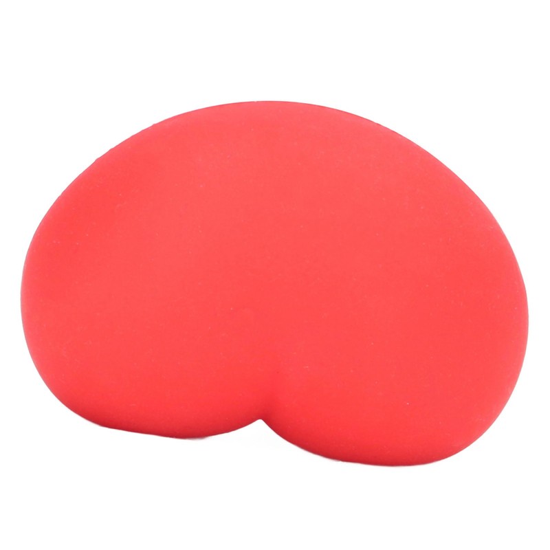 12 Pcs Heart Stress Toy Elastic Soft Simulation Rubber Red
