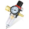Compressed Air Pressure Regulator, 1/4 Inch Compressed Air Maintenance Unit
