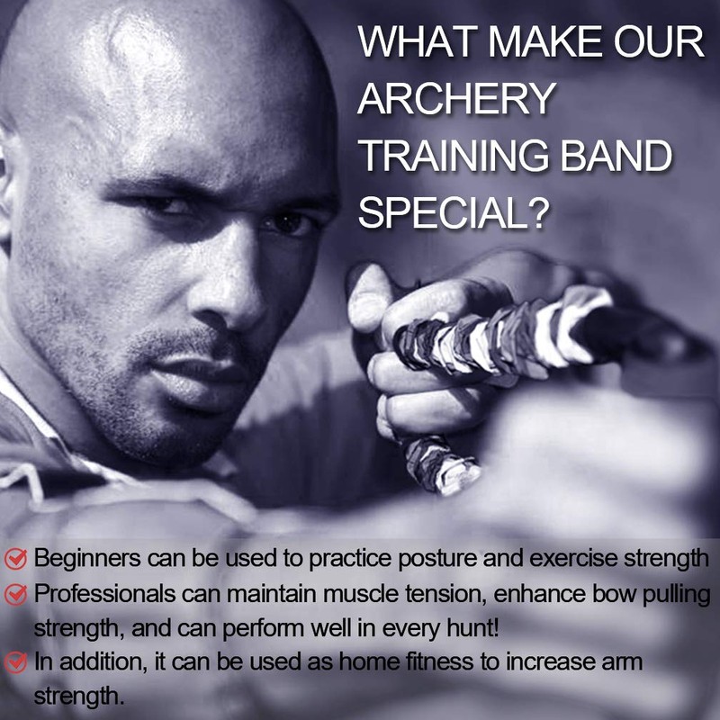 KIKIGOAL Archery Band Archery Exerciser Bow Trainer Strength Training for