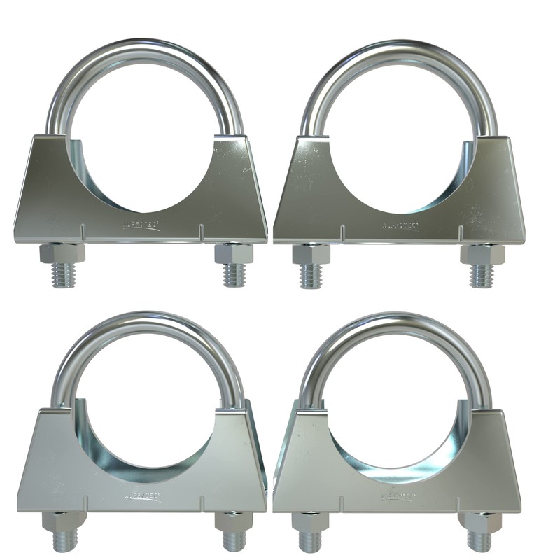 Pack of 2 M10 Pipe Clamp Diameter 90 mm