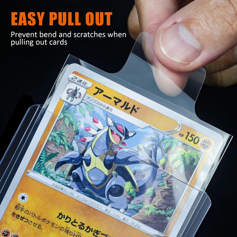 Tabbed Sleeves for Grading Submission, Pull Sleeves for Top Loaders