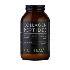 KIKI Health Bovine Collagen Peptides Powder | 100% Hydrolyzed Supplement for Healthy Skin, Nails, Hair, Bones & Joints | Pure Unflavoured Paleo & Keto-Friendly Supplements for Adults - 200g
