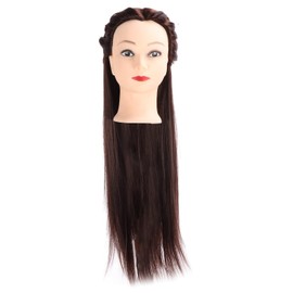 MUNEFE Hairdressing Mannequin Head, Hair Braiding Mannequin Head, Mannequin Head for Hair Cutting Knitting Designing Dyeing