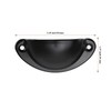 JIAYUET Black Half Moon Cabinet Handles, 81mm x 35mm Vintage