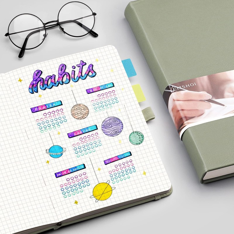 EMSHOI Graph Paper Notebook A5-21.4 x 14.5 cm Hardback Thick