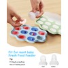 HEOMOONE Baby Food Freezer Tray with Lid 2 Pack, Silicone