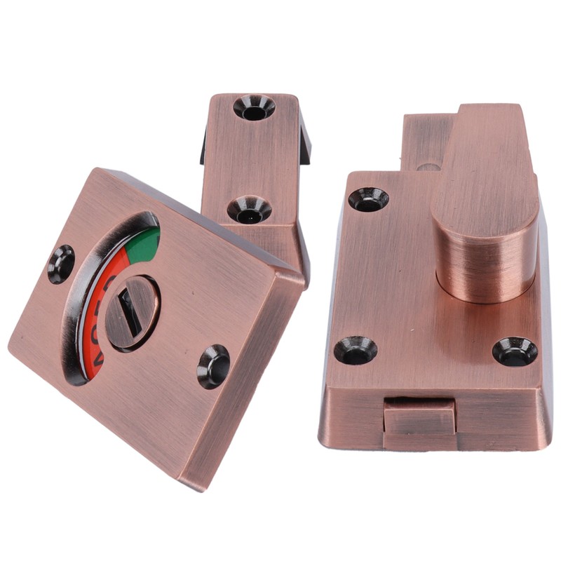 Partition Door Lock with Handle Public Toilet Restroom Bolt Lock