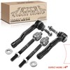 A-Premium Set of 4, Front Inner & Outer Tie Rod