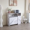 FUNROLUX Buffet Cabinet with Storage, Sideboard for Storing Folding Table,