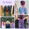 Pack of 2 Colourful Braiding Hair Strands for Kids Girls