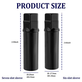 2PCS Spline Wheel Lug Nuts Key Kit,6 & 7 Spline Wheel Lock Nut Removal Tool for Quick Removal of M12x1.5 Lug Nuts/M14x1.5 Lug Nuts,Heavy Duty Carbon Steel Lug Nut Socket Set