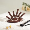 SEABABOO Jewellery Stand Wooden Ring Stand 14.4 x 10.4 cm