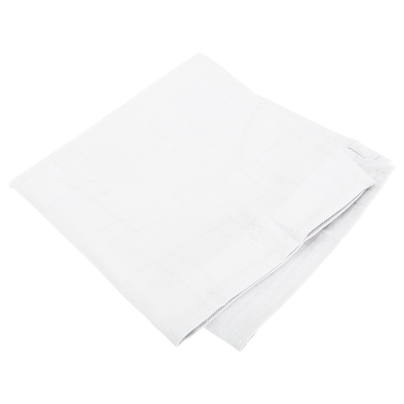 Emma Barclay Chequers - Jacquard Napkins in Silver - 17x17