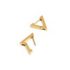 SINGULARU - Pirámide Earrings - Stainless Steel Earrings with 18