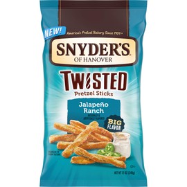 Snyder's Jalapeno Ranch Twisted Pretzels 12oz (Pack of 4)